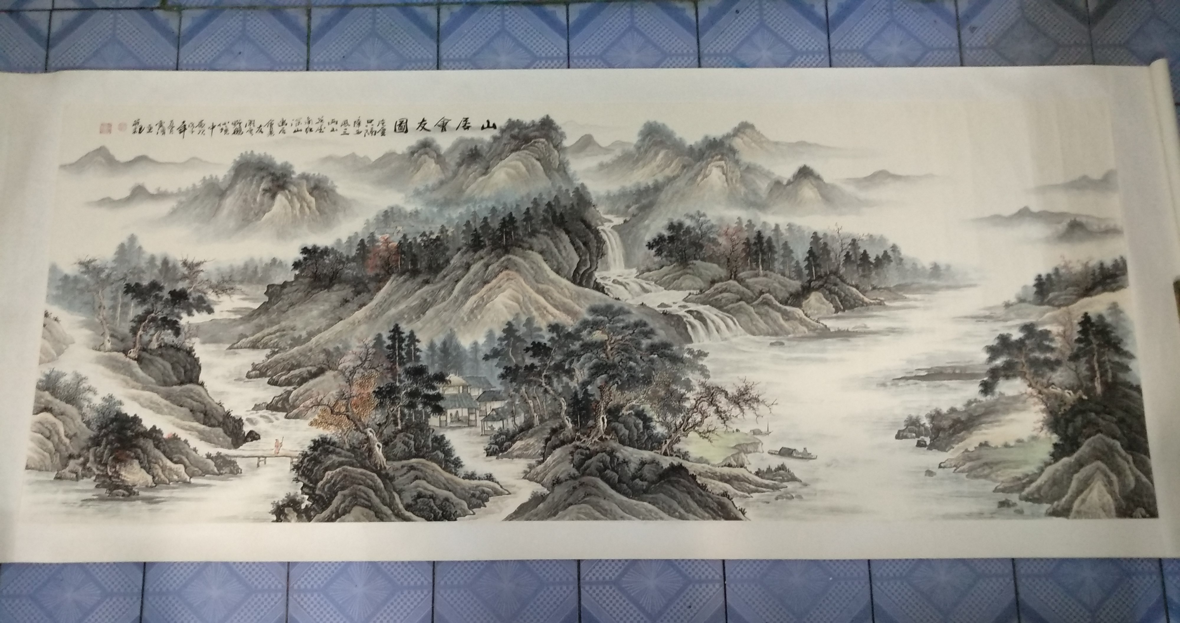 藏品转让，画芯240X98Cm，优惠价2万元，手机13974653595谢老师