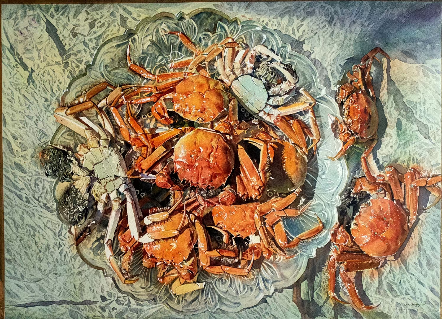 超写实国画作品