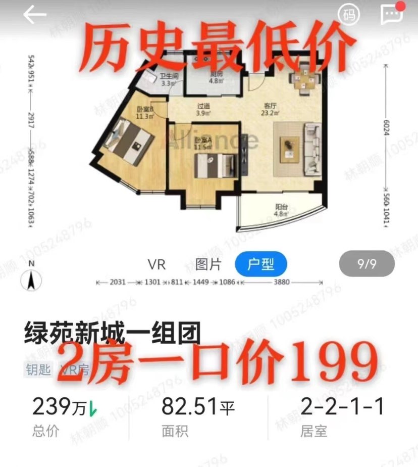 绿苑新城今天炸锅了———绿苑新城两房一口价199万。有🔑。看房的抓紧[抱拳]