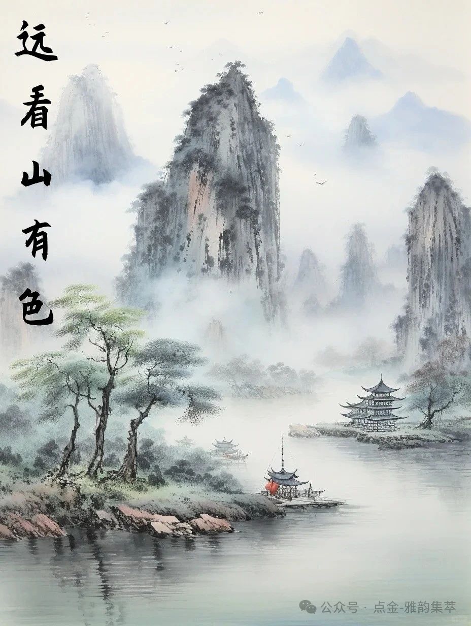 中国山水画与古诗词之间有着千丝万缕，密不可分的联系。