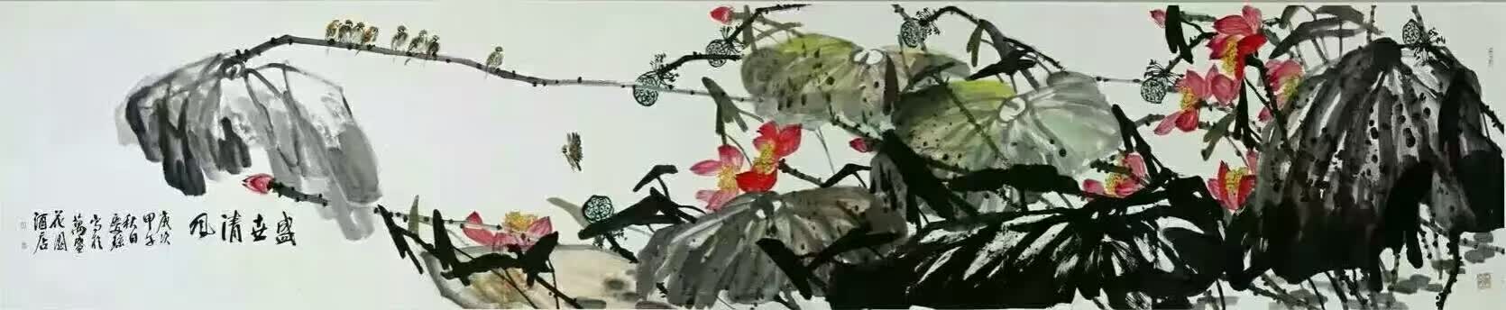 甘庆琼大写意花鸟画欣赏