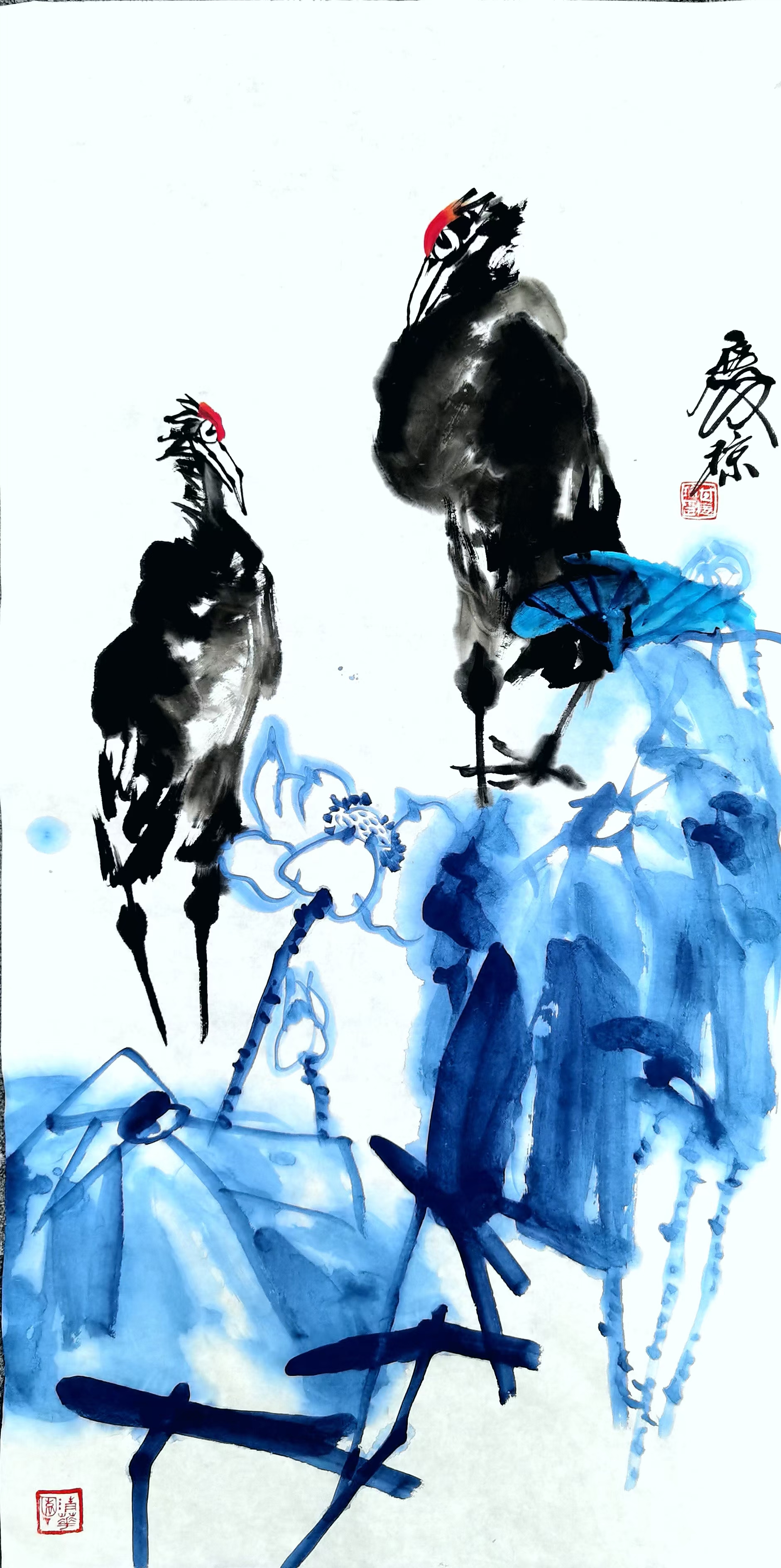 甘庆琼荷花题材作品欣赏（二）