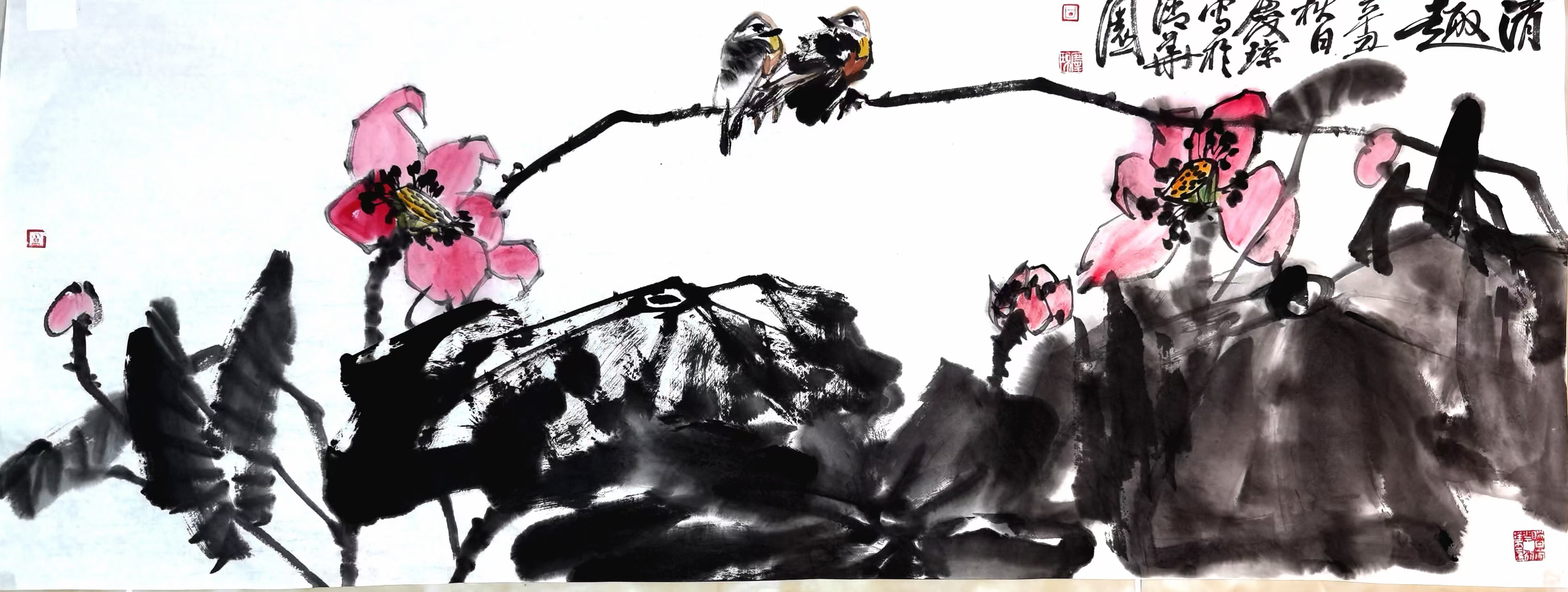 荷月画荷~甘庆琼荷花题材作品（四）