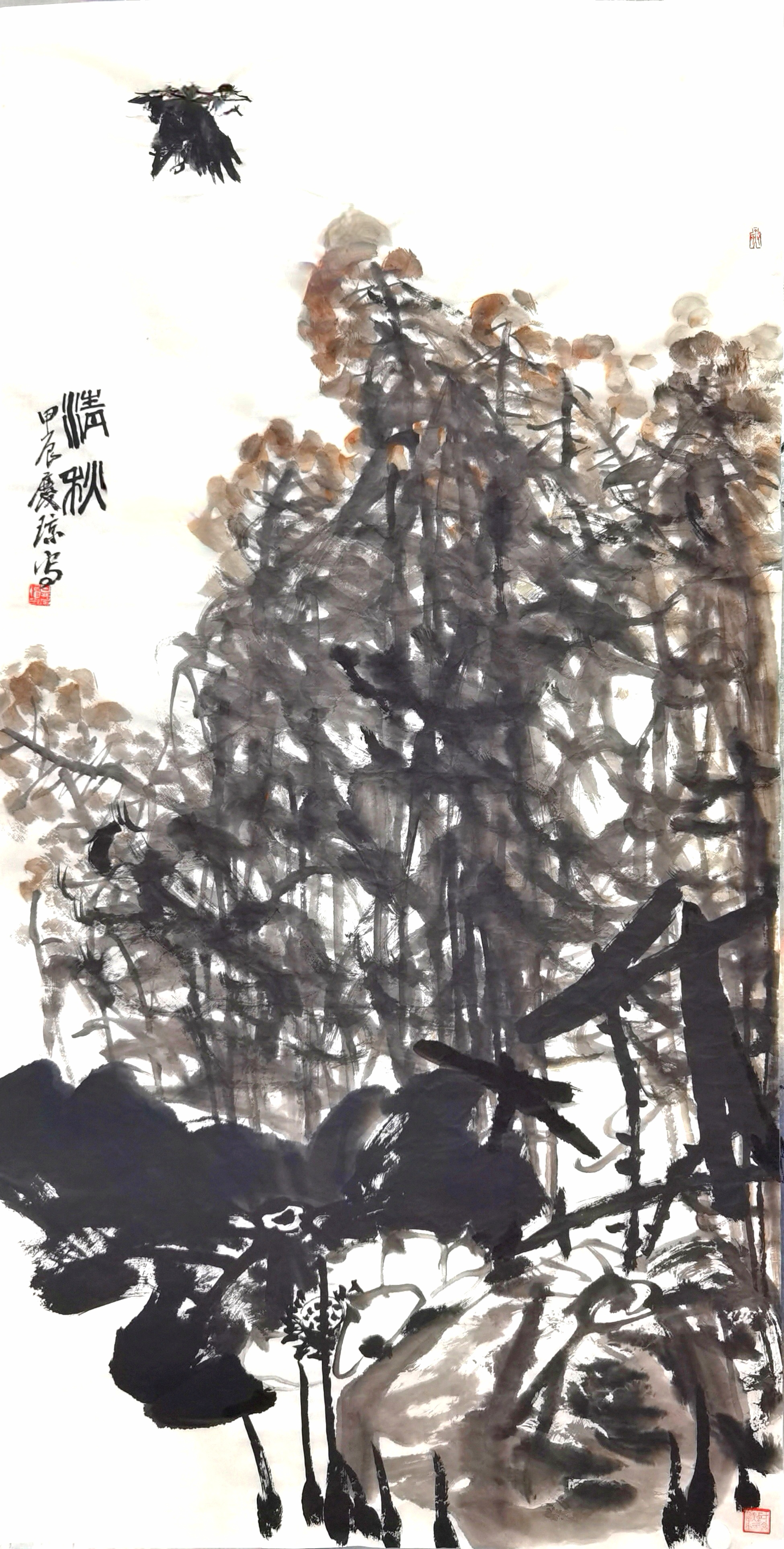 甘庆琼大写意花鸟画欣赏