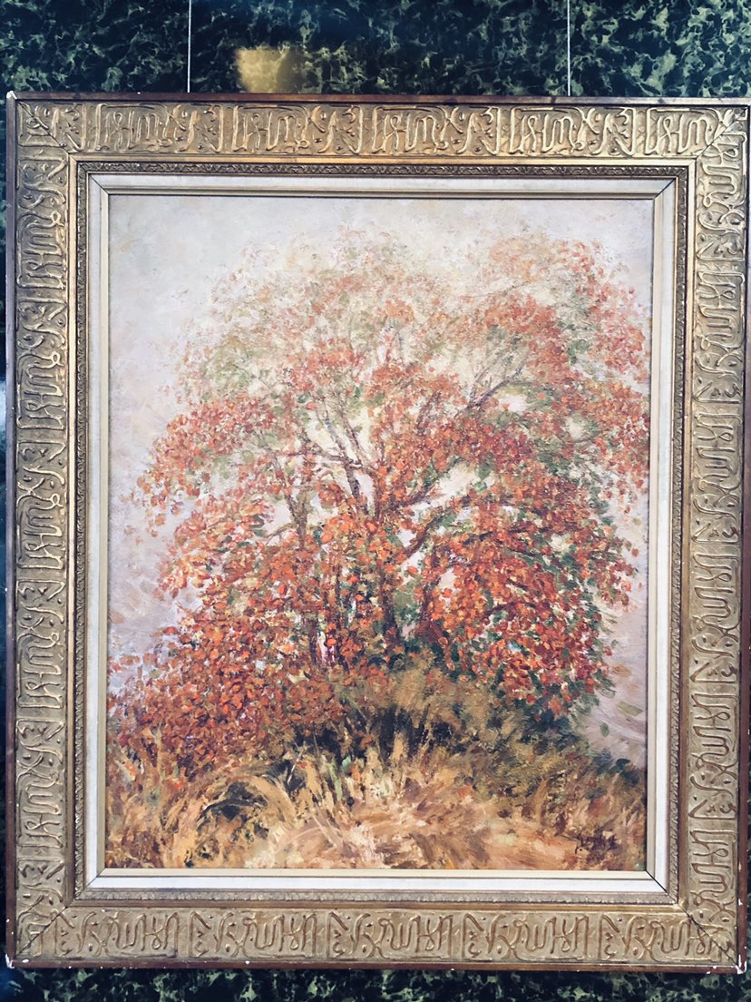 收藏洪瑞生的一张油画精品