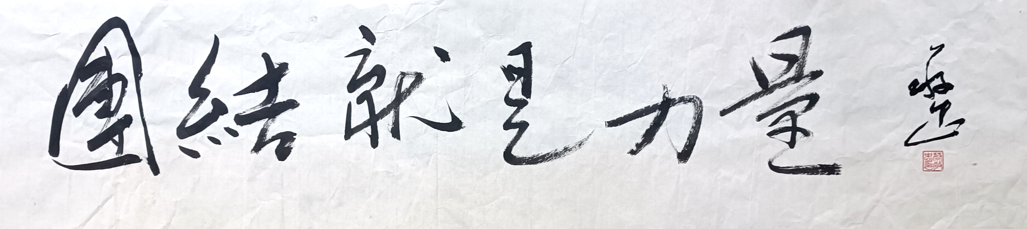 团结就是力量 书法作品