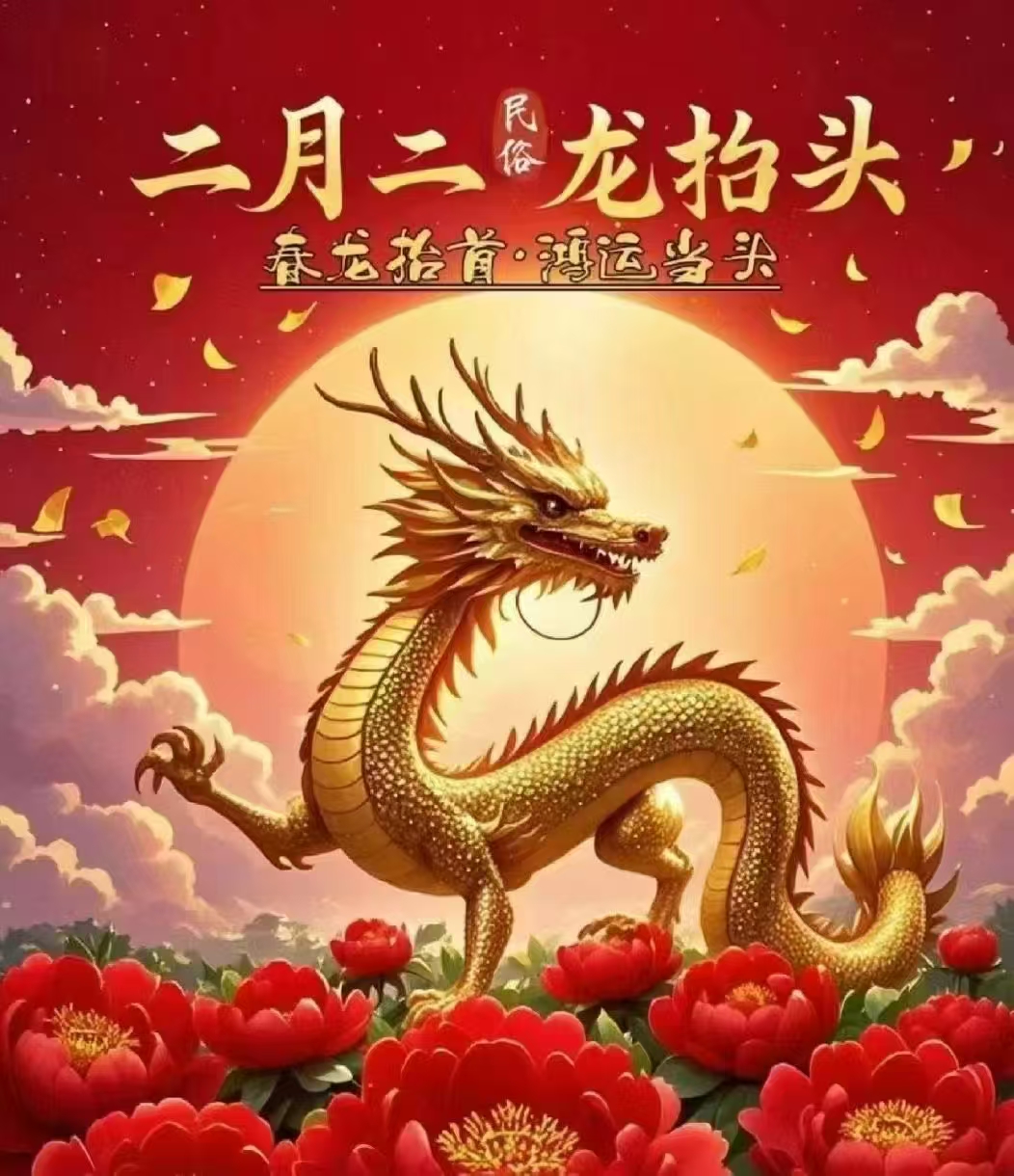 二月二龙抬头，蛇年大吉 🎉🎉🎉🌹