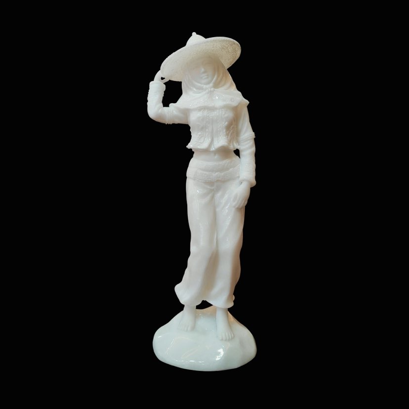 张亚雄雕刻汉白玉望夫惠安女作品欣赏