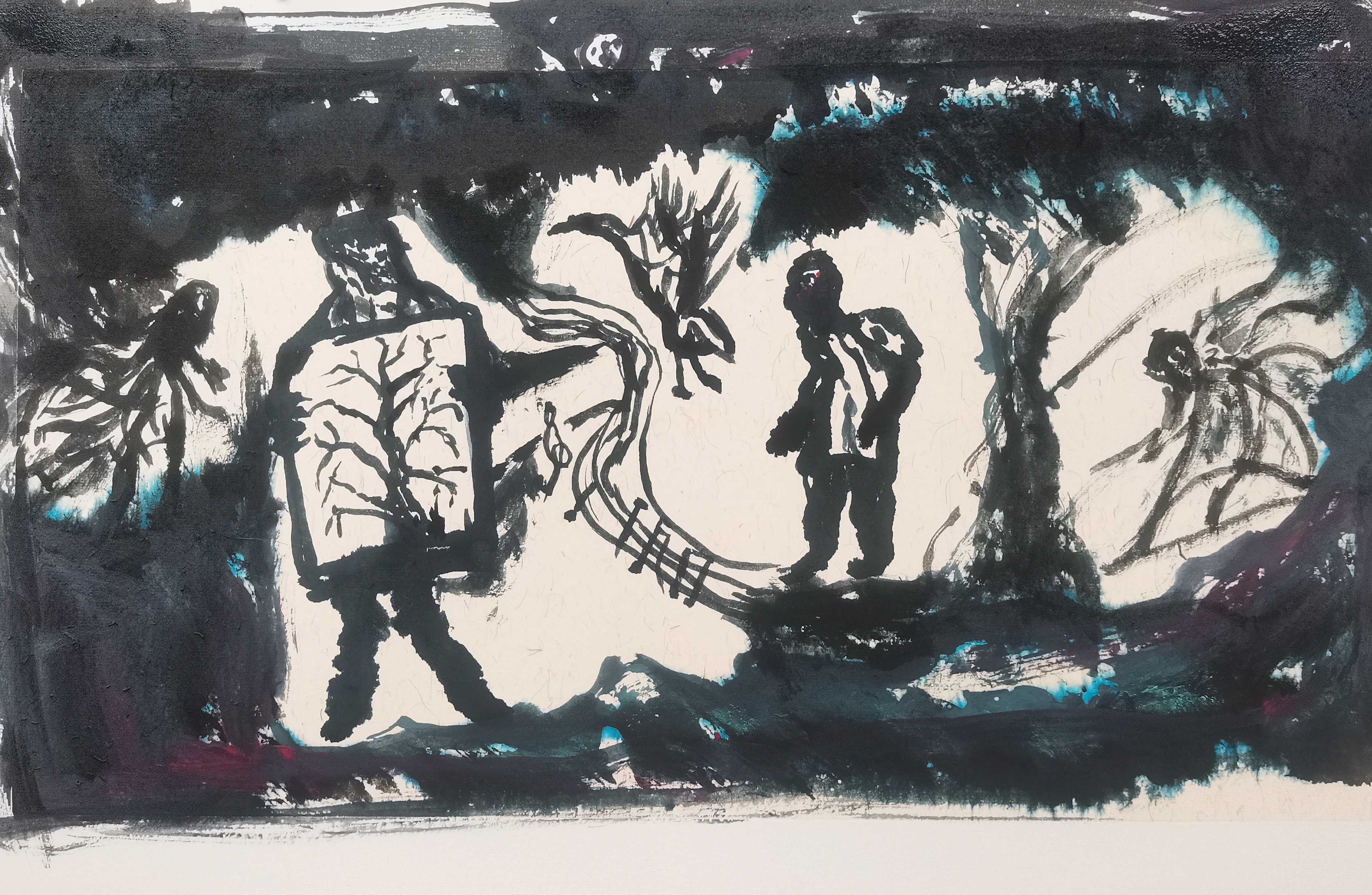 超验绘画\三人行