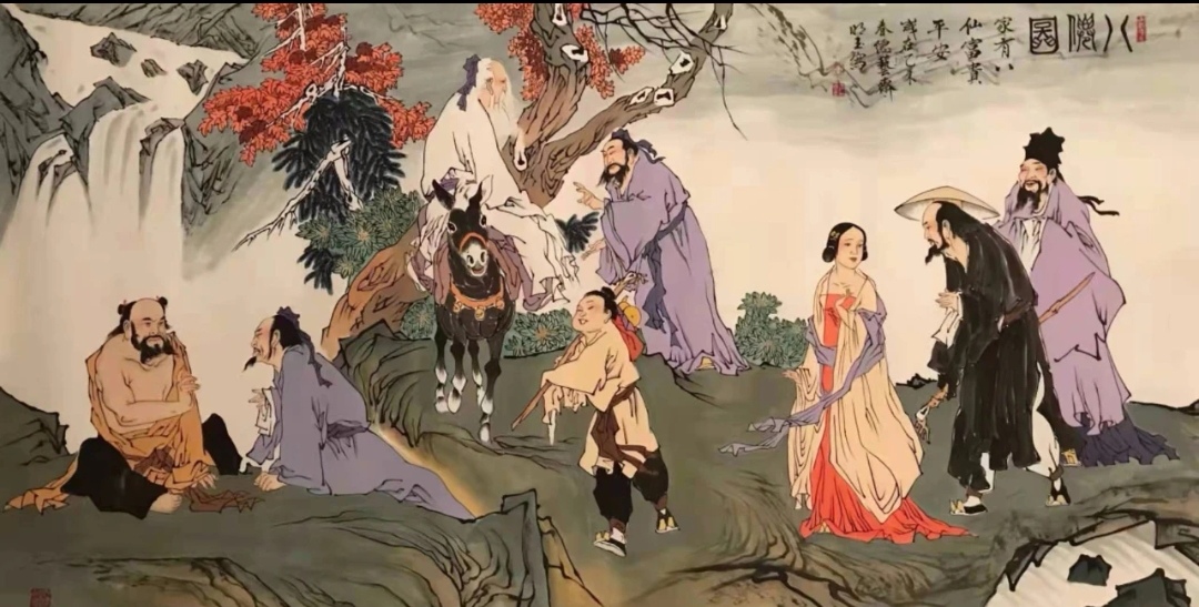 一组吉祥人物画，13806492097