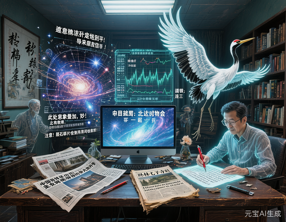 《陨石考》：一部未完成的元小说残章
作者、导演:罗唐生
天文学家:张天
总编:谭延桐
鹤王:宋展生
