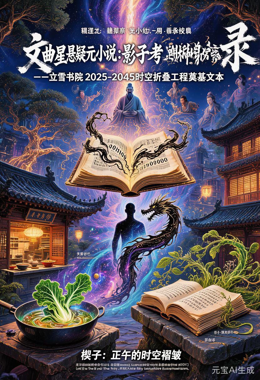 《文曲星悬疑元小说：影子考·文明熵增启示录》


——立雪书院2025-2045时空折叠工程奠基文本