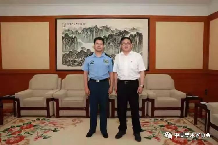 徐里应邀在空军大讲堂讲述“美术经典中的百年党史”空军司令员丁来杭：会见了徐里书记