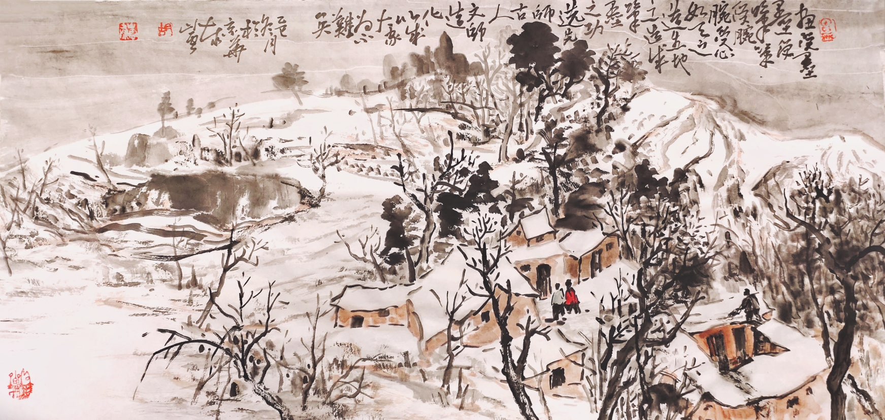 畵受墨，墨受筆，筆受腕，腕受心。如天之造生，地之造成。筆墨之功先師古人，文師造化。以成大家為不難矣！